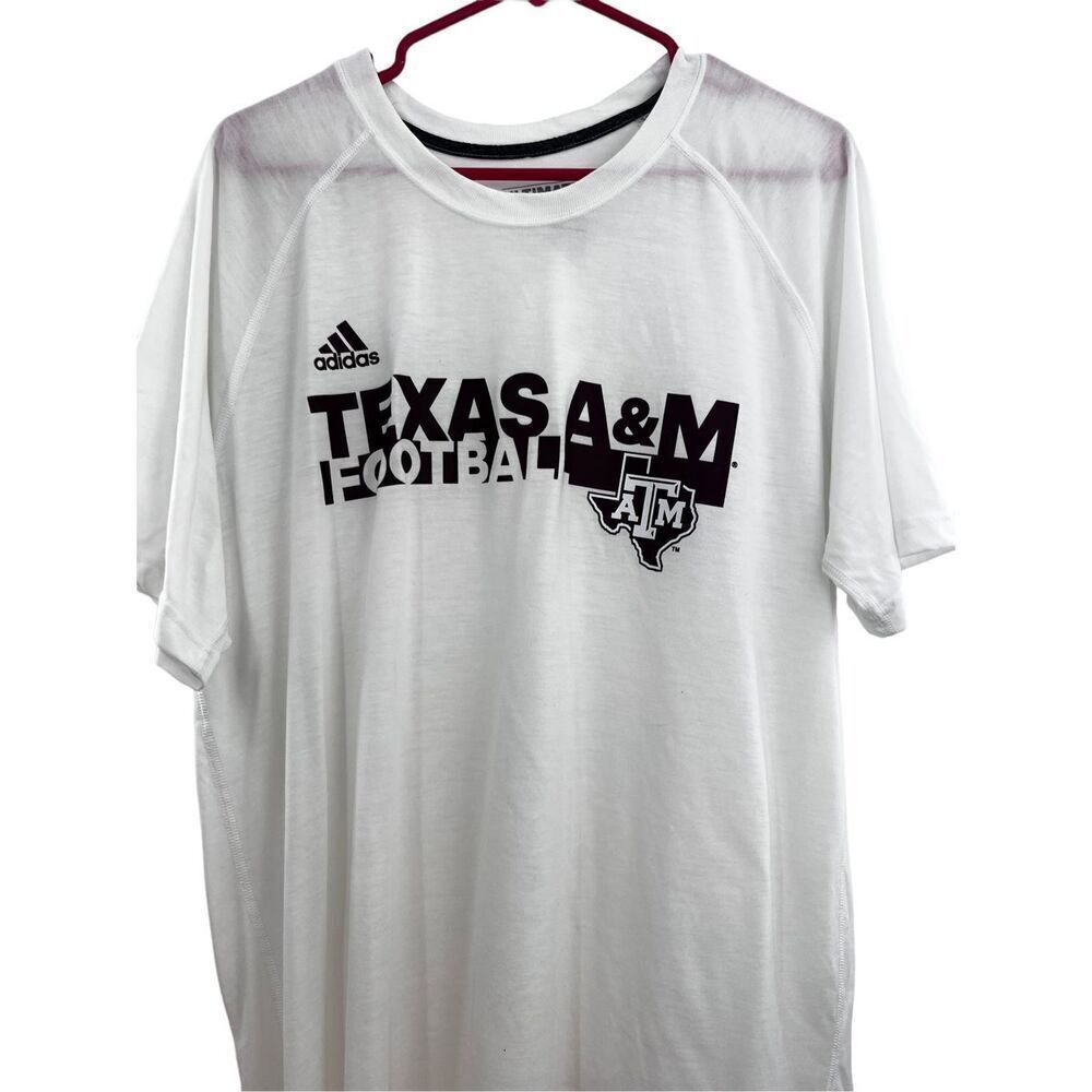 A&M adidas white tee shirt size xl